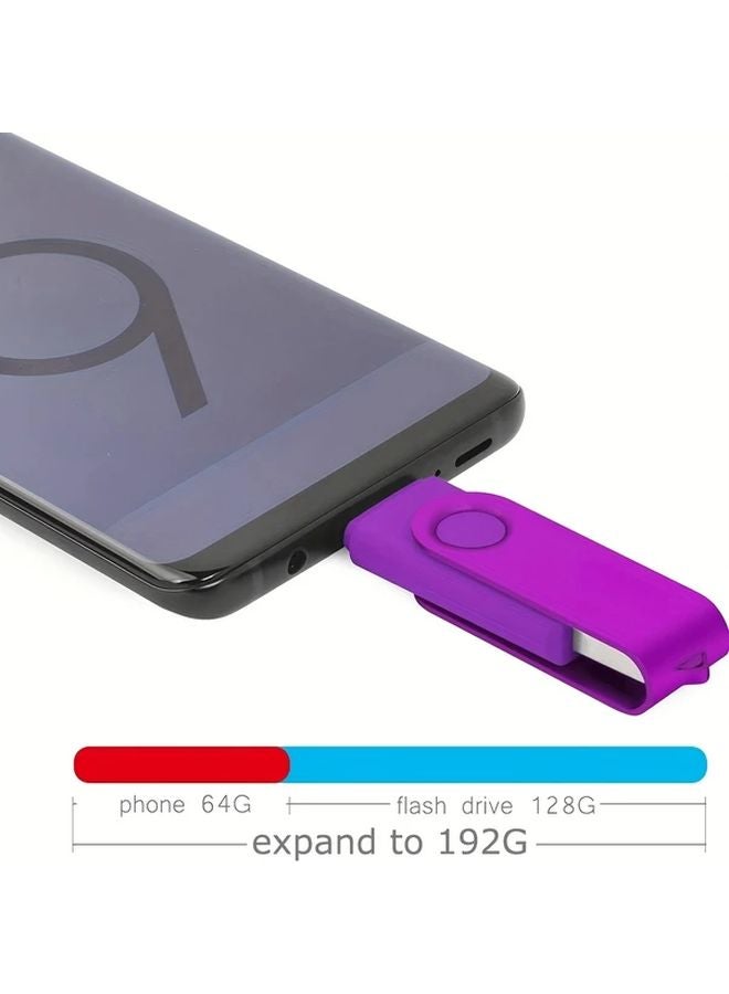 LANSTEN 256GB محرك أقراص فلاش USB C مزدوج 2 في 1 بمنفذ USB A و Type C لأجهزة Mac Pro وأجهزة الكمبيوتر المحمولة وأجهزة الكمبيوتر - Image 3